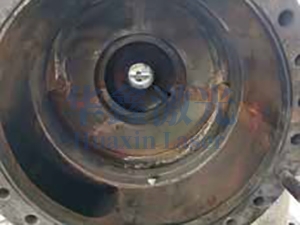 重油催化油浆泵泵体修复前