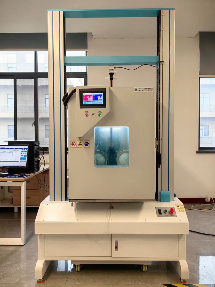 高低温拉力试验机走进浙江湖州做胶粘带产品客户