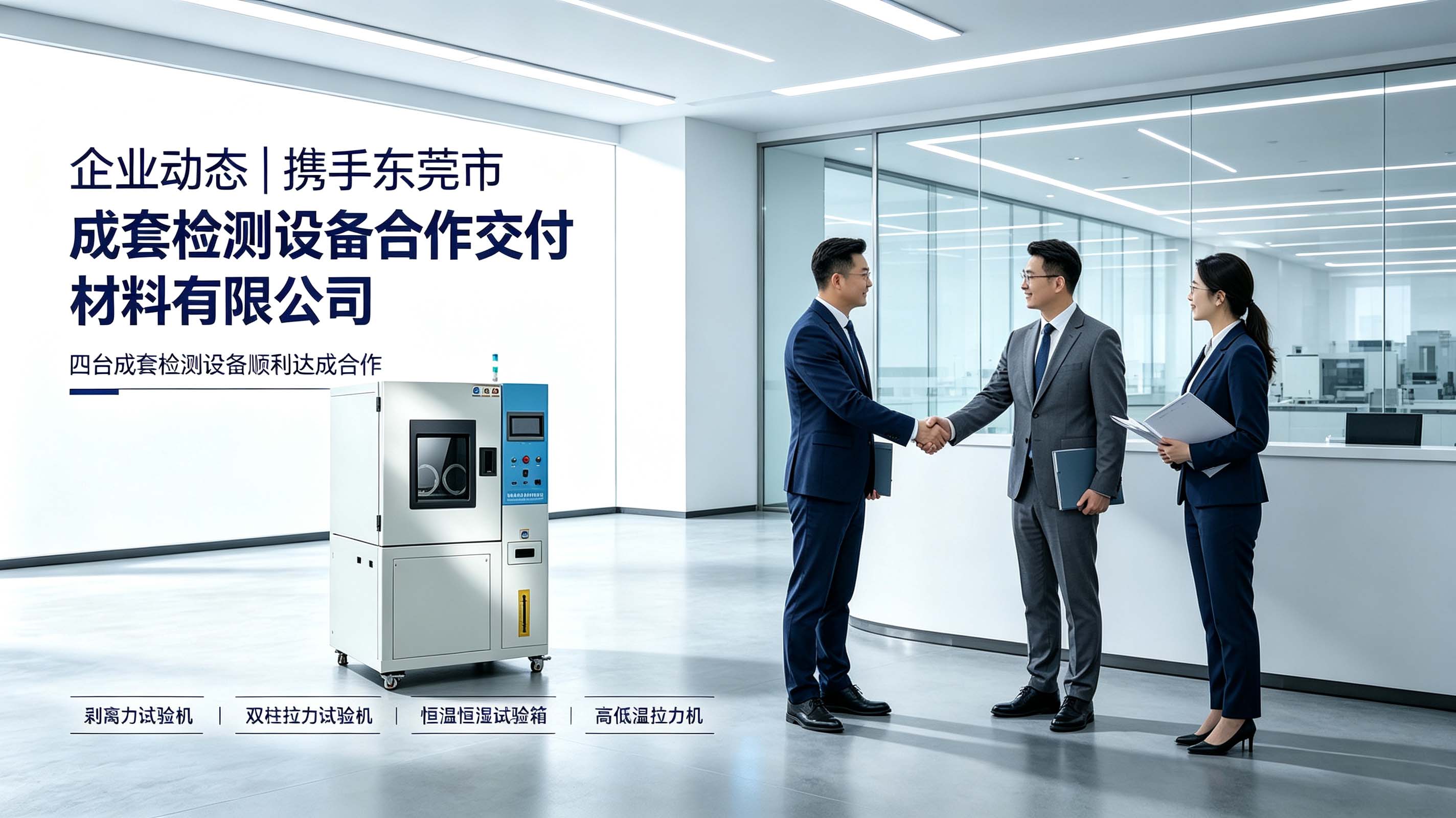 携手东莞市博研新材料有限公司，四台检测设备顺利达成合作