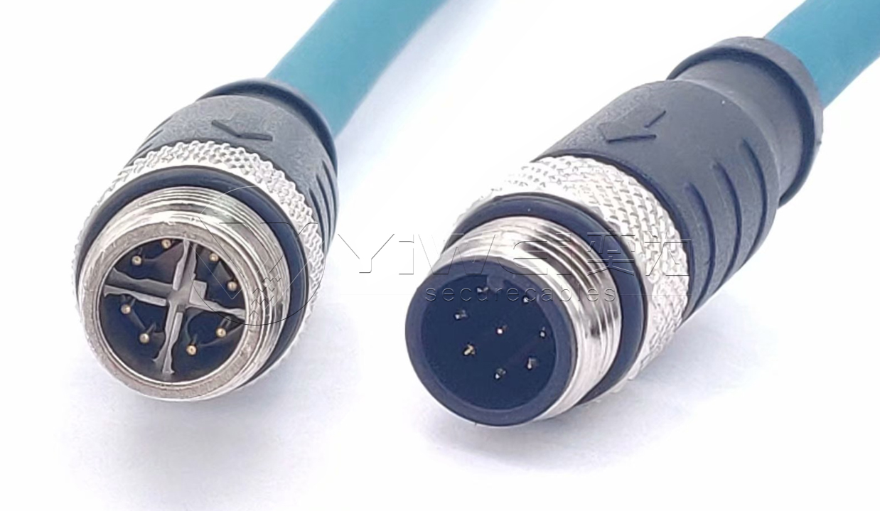 M12 X-CODE扣连接线