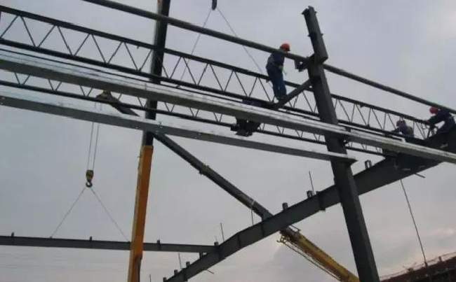 浅谈建筑屋面平台钢网架高空拼装法施工技术