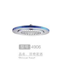 圆形不锈钢顶喷花洒 #4906