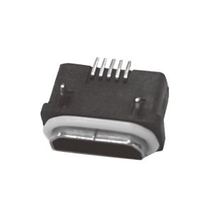 USB2.0连接器Micro 5P 防水 前插后贴