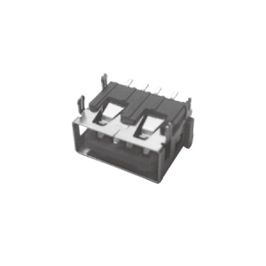USB2.0连接器AF 90度 10.0短体 四脚 SMT