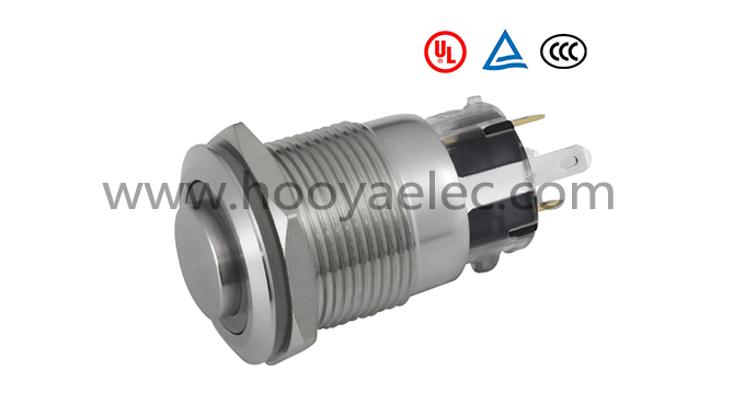 金属按键开关 HY-19A 高头环形 19mm