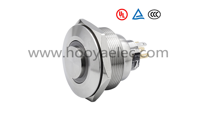金属按键开关 HY-30A 高头环形 30mm