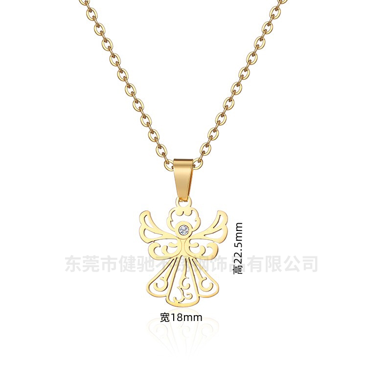 1颗钻天使吊坠
