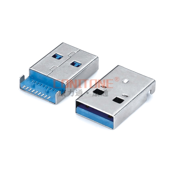 USB 3.0 AM 9P 沉板1.9/2.6/3.2 贴片SMT直脚/弯脚L=18.70mm
