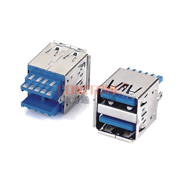 USB 3.0 AF双层焊线式 L=20.90mm