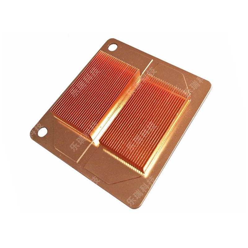 紫铜铲齿散热器