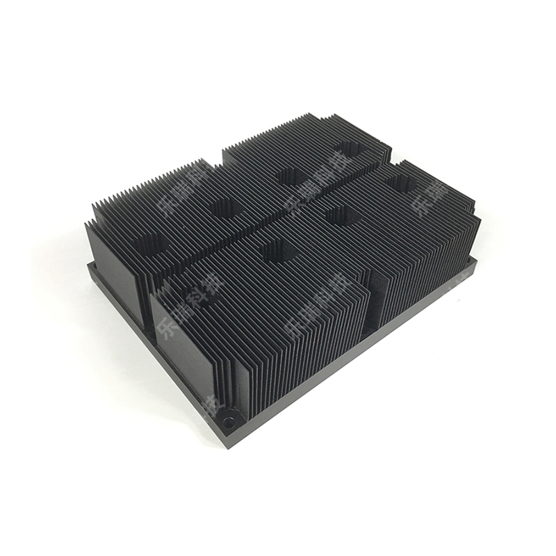 黑色阳极铝铲齿散热器