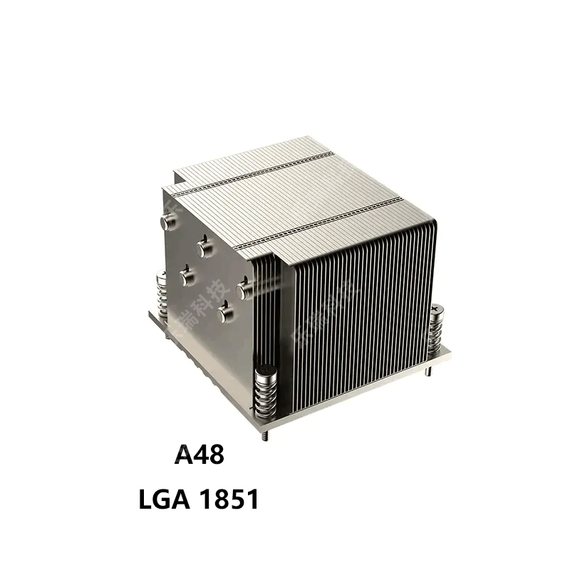 Intel LGA 1851 2U服务器 5铜管无风扇 CPU被动散热器