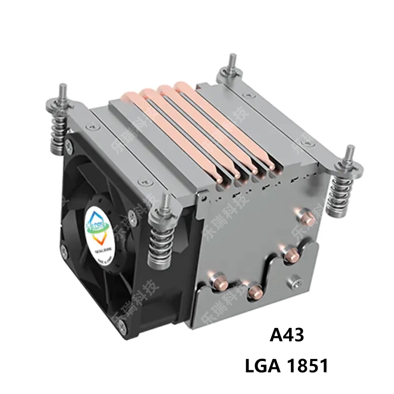 英特尔 Lga 1851 插槽 CPU 热管风冷散热器适用于 2U 服务器
