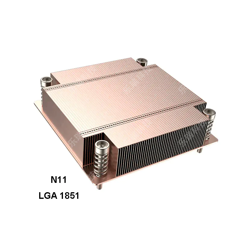 Intel LGA1851 1U 服务器​ CPU 铜质被动散热器