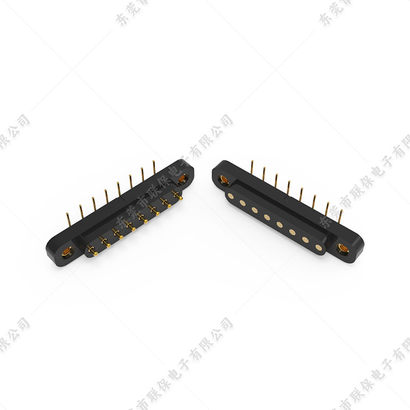 8PIN 折弯弹簧针连接器