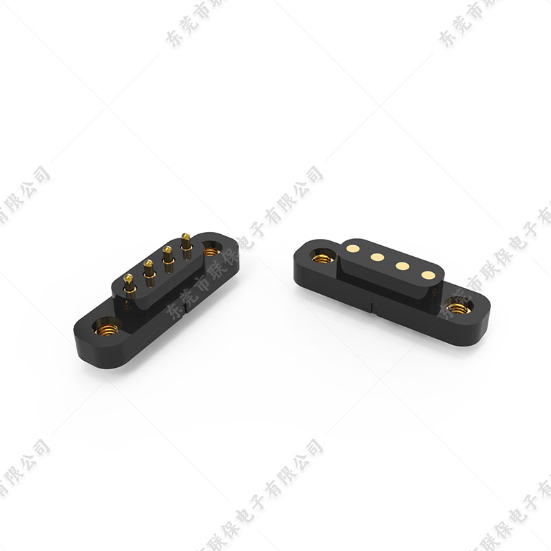 4PIN 焊线弹簧针连接器