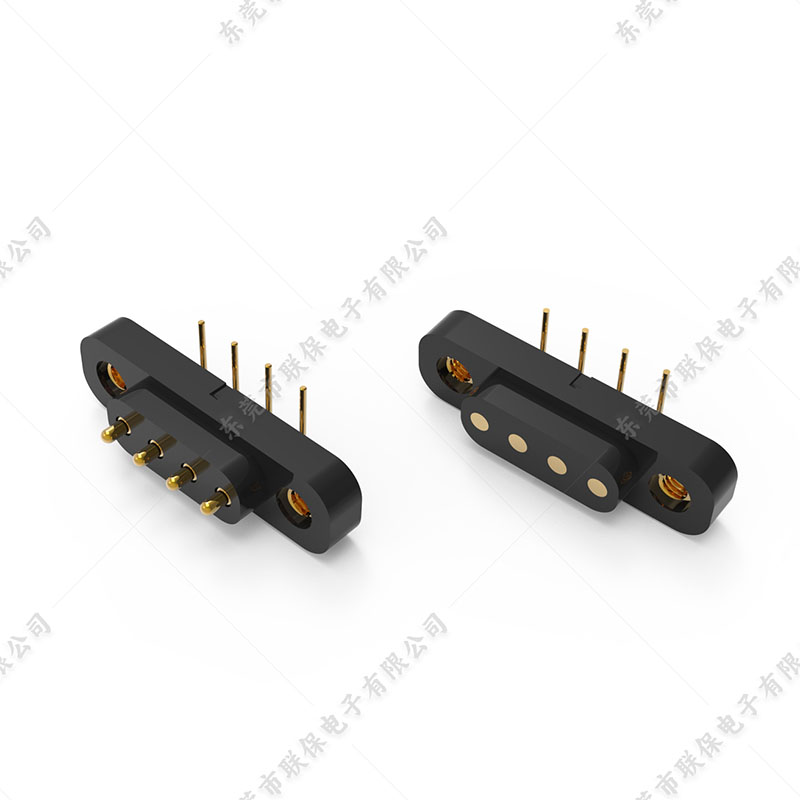 4PIN 折弯弹簧针连接器