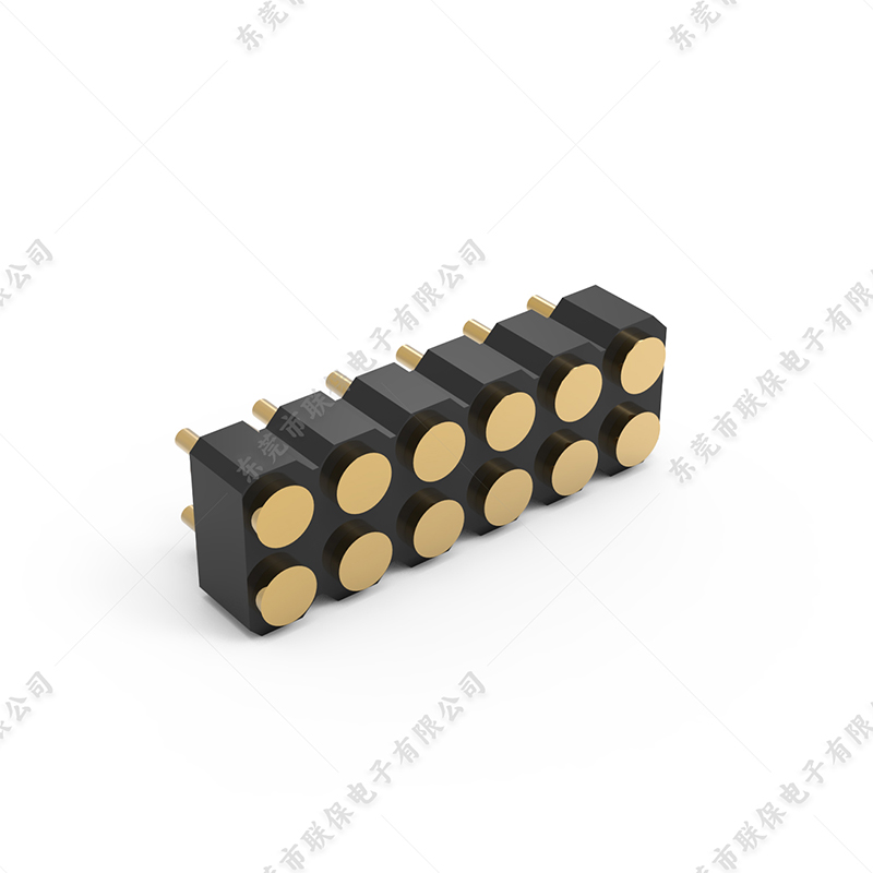 LBP8801-05005——12PIN双排 pogopin连接器