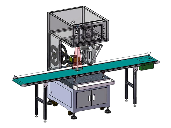 蜘蛛手机器人视觉贴标机