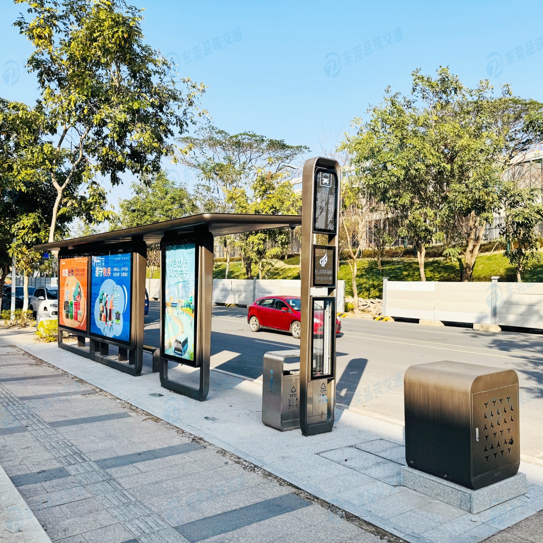 东莞松山湖园区公交站台候车亭生产厂家