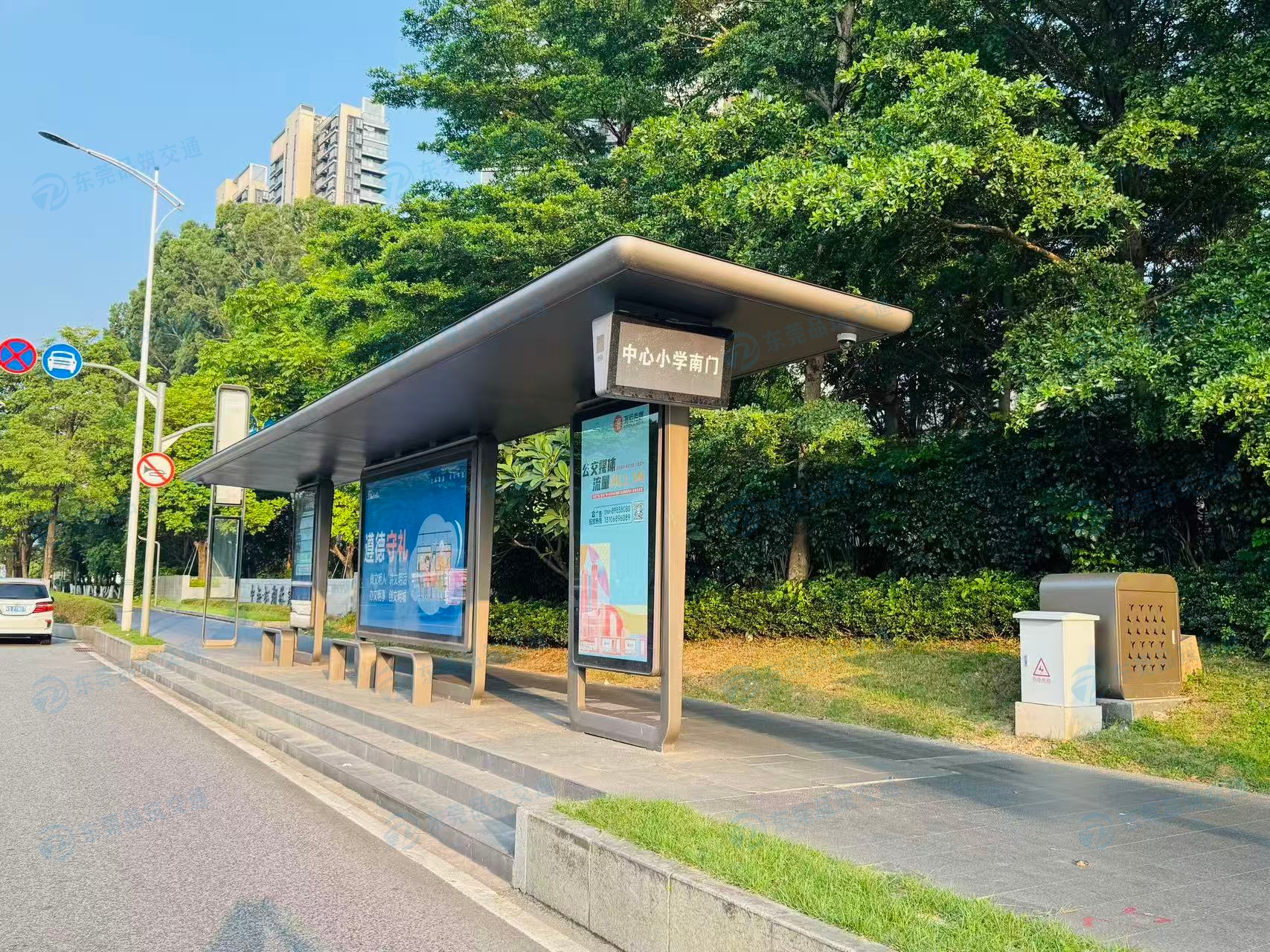 东莞松山湖中心小学公交站台产品案例