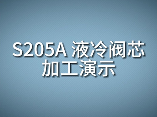 S205A 液冷阀芯加工演示