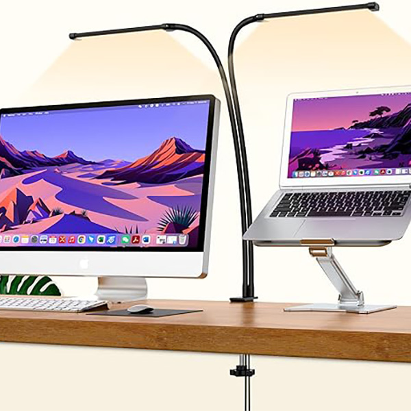 旋转夹1拖2LED阅读灯