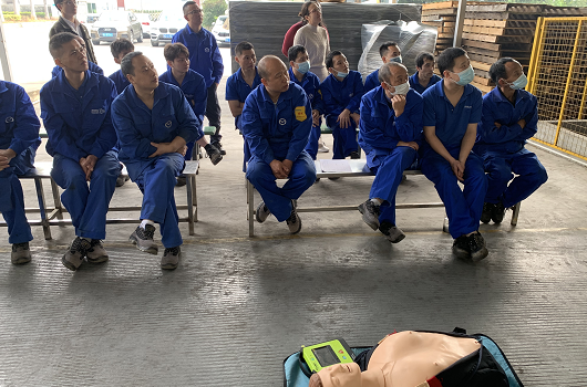 品瑞科技完成艾格瑞特东莞分公司AED装配及急救技能培训工作,对企业安全生产保障起到重大意义