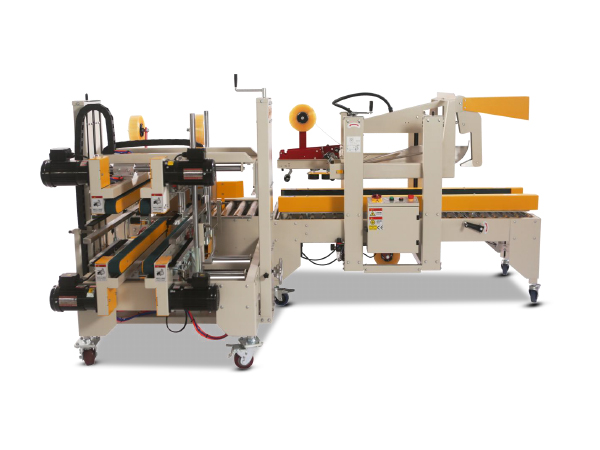 全新自动折盖封箱配套自动四角边封箱