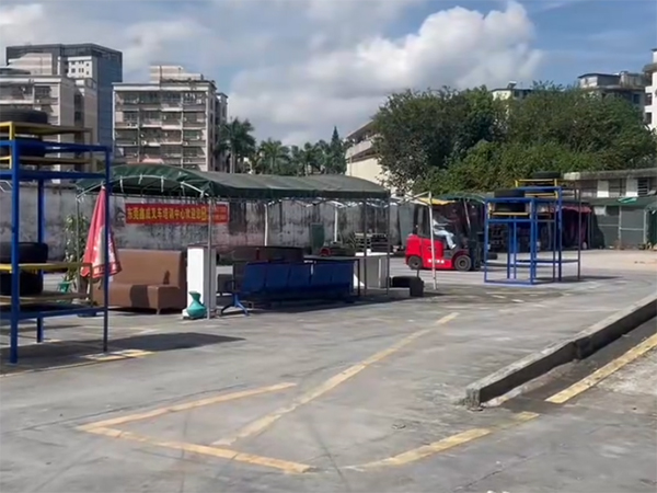 叉车定点搬运展示