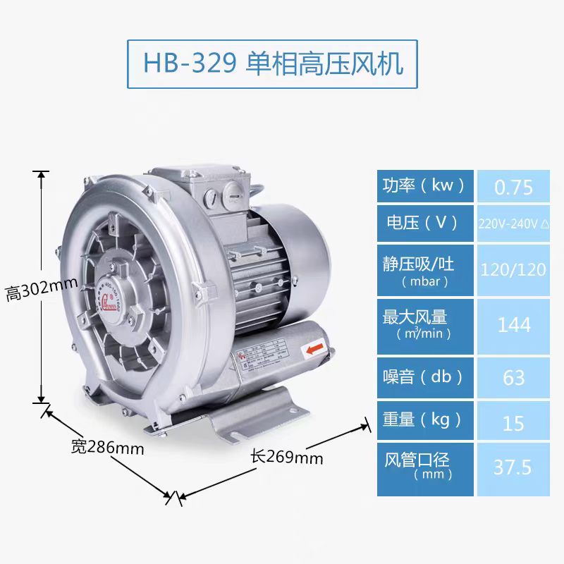 HB-329单相高压风机