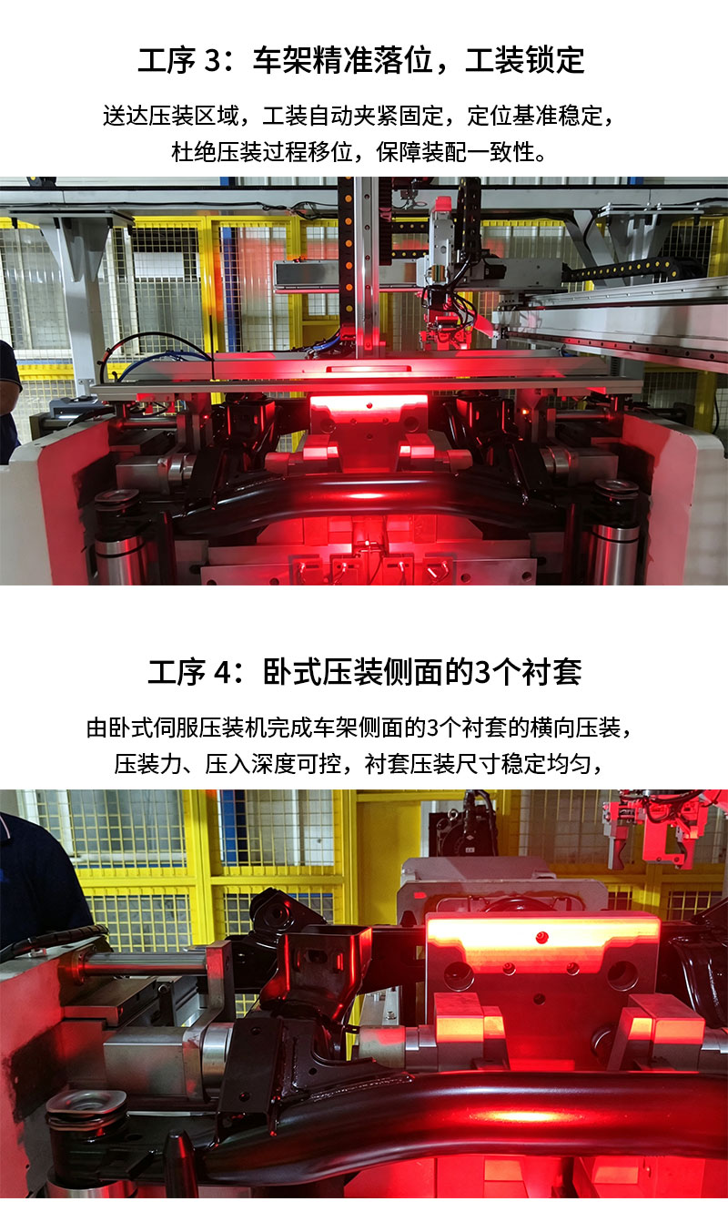 汽车车架衬套自动化压装产线 汽车车架衬套自动化压装产线