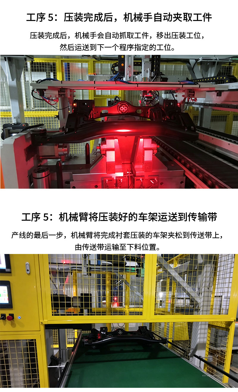 汽车车架衬套自动化压装产线 汽车车架衬套自动化压装产线