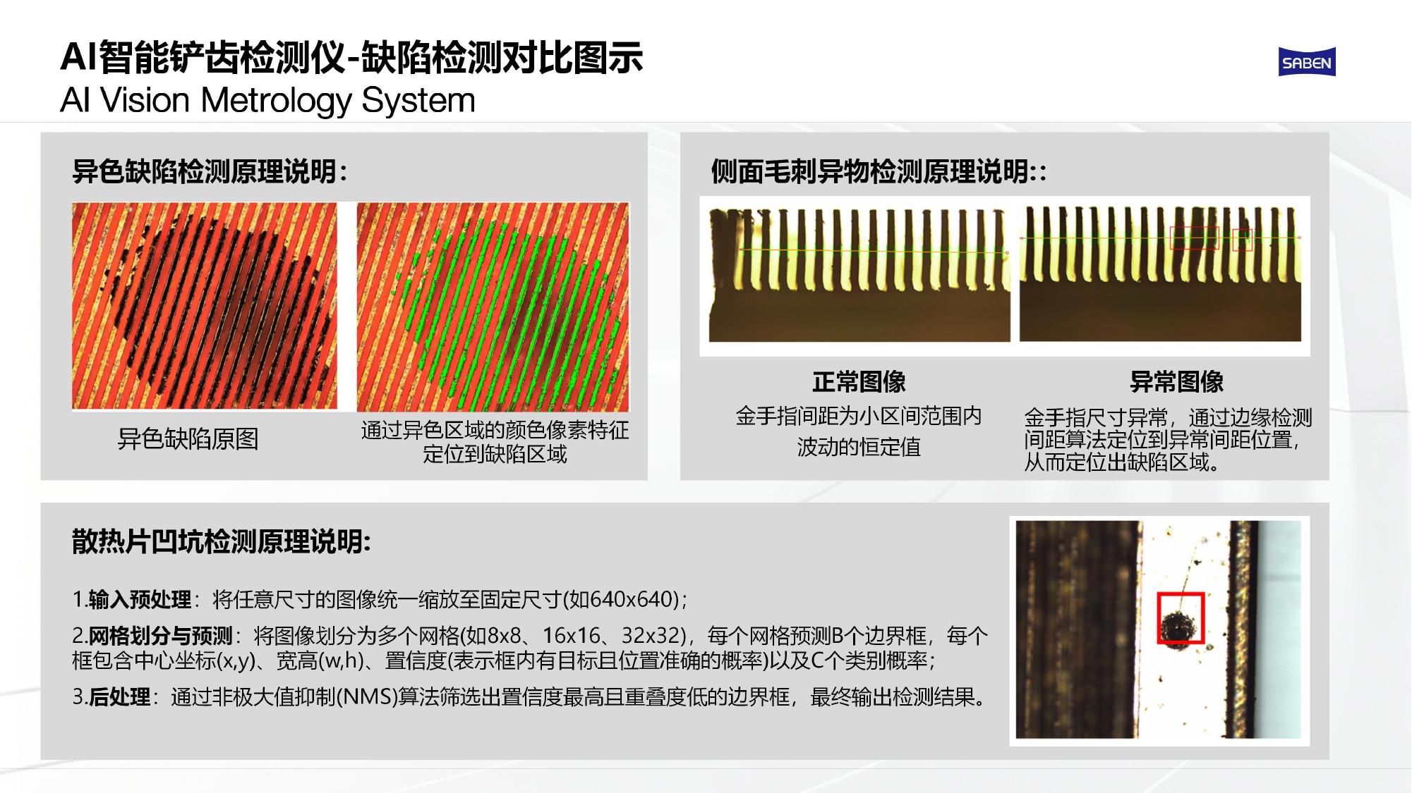 AOI铲齿检测设备水冷板测量