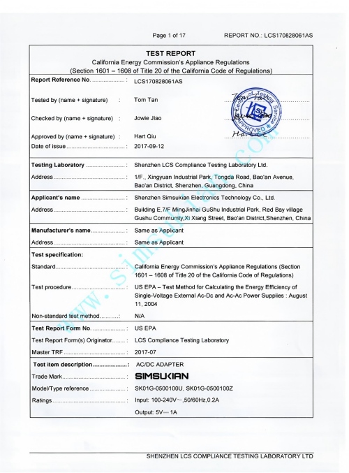 SK01G-101B(C)-5V1A CEC Report-LCS