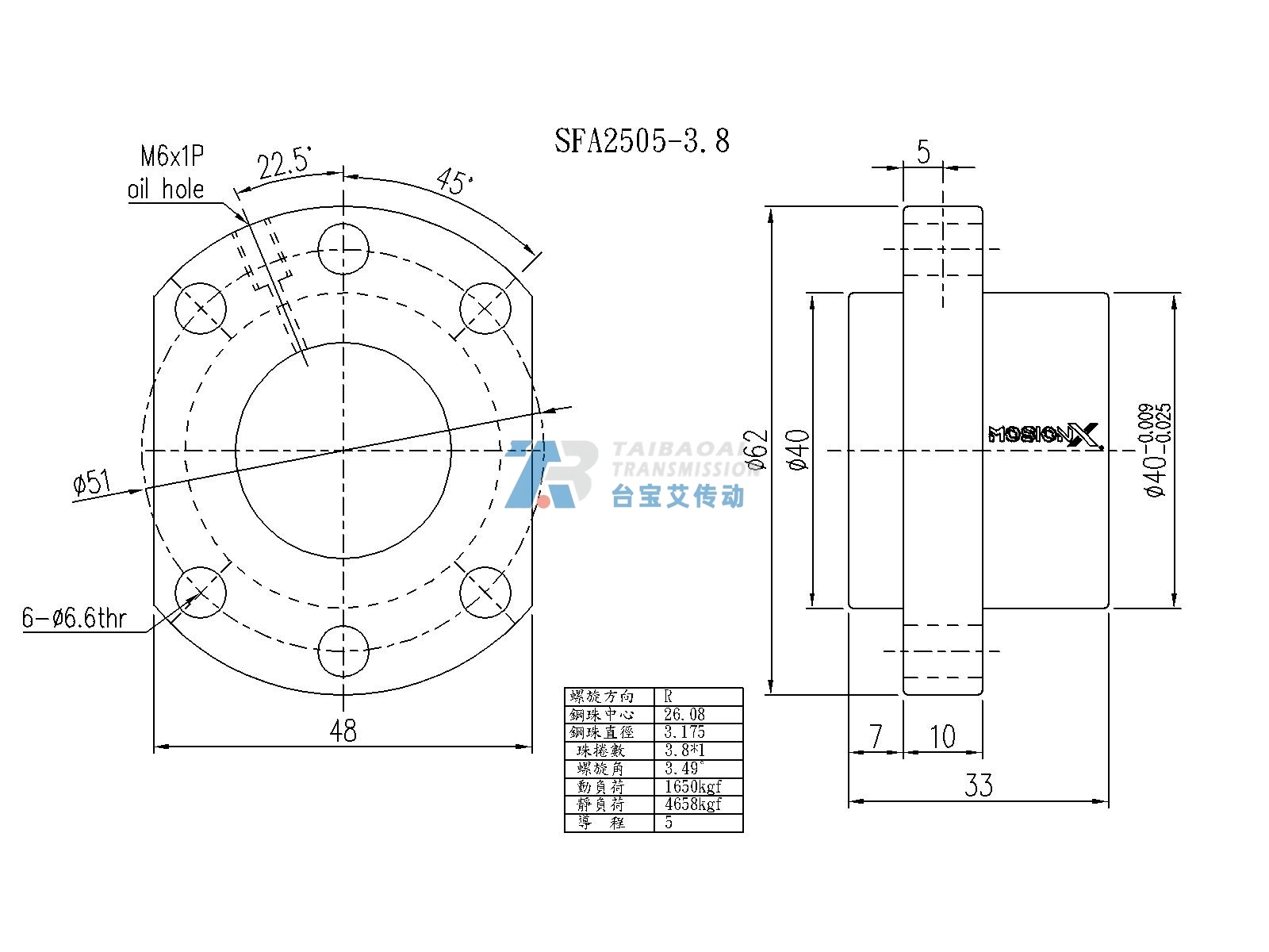 SFA2505-3.8 尺寸图