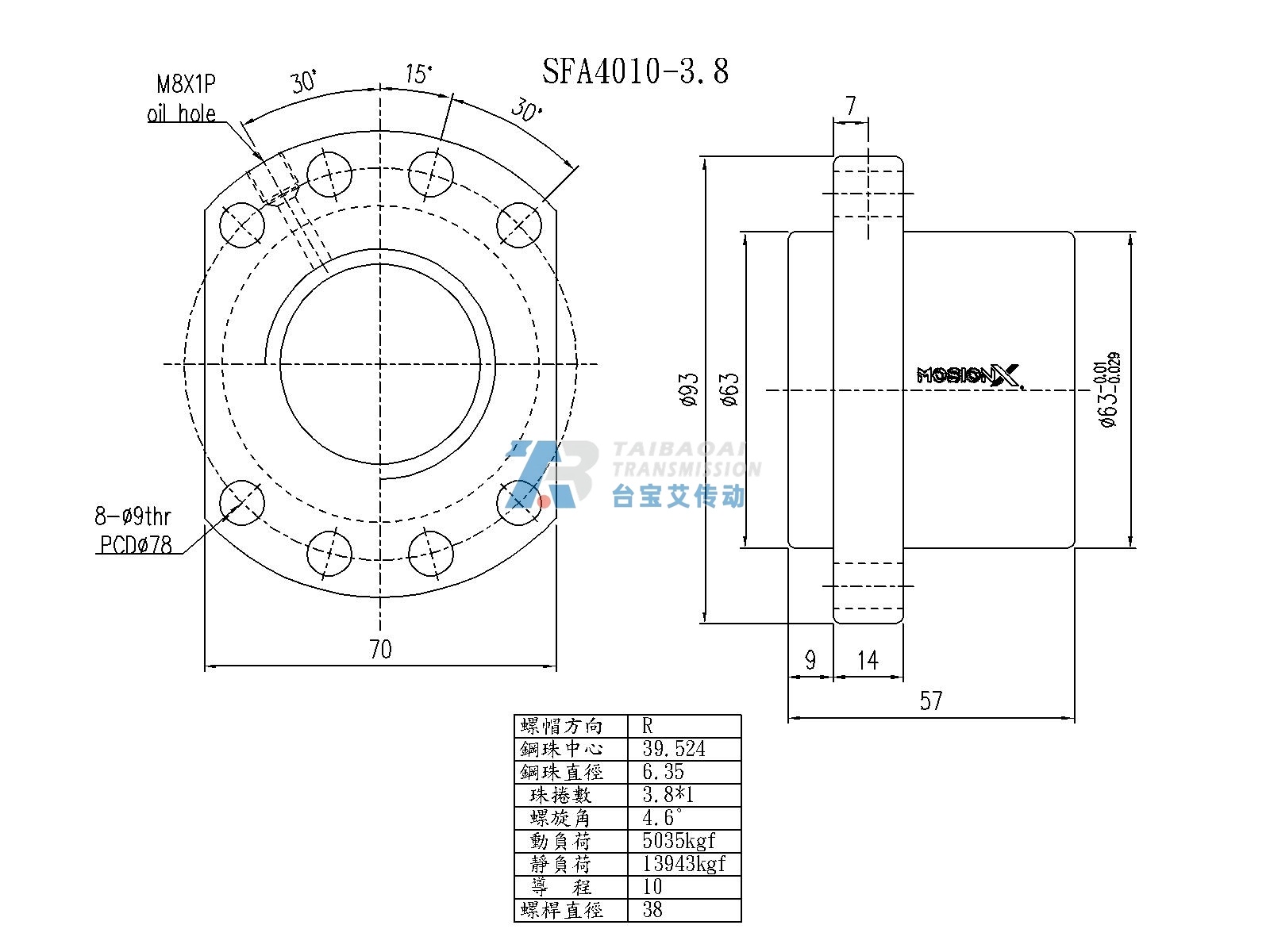 SFA4010-3.8 尺寸图