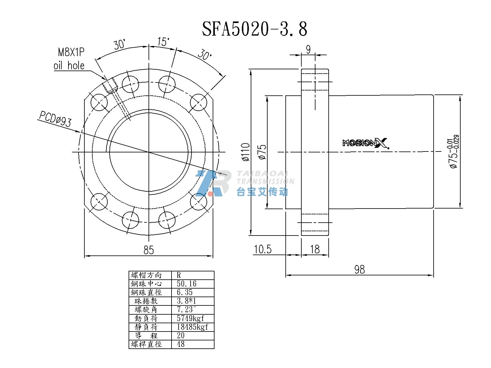 SFA5020-3.8 尺寸图