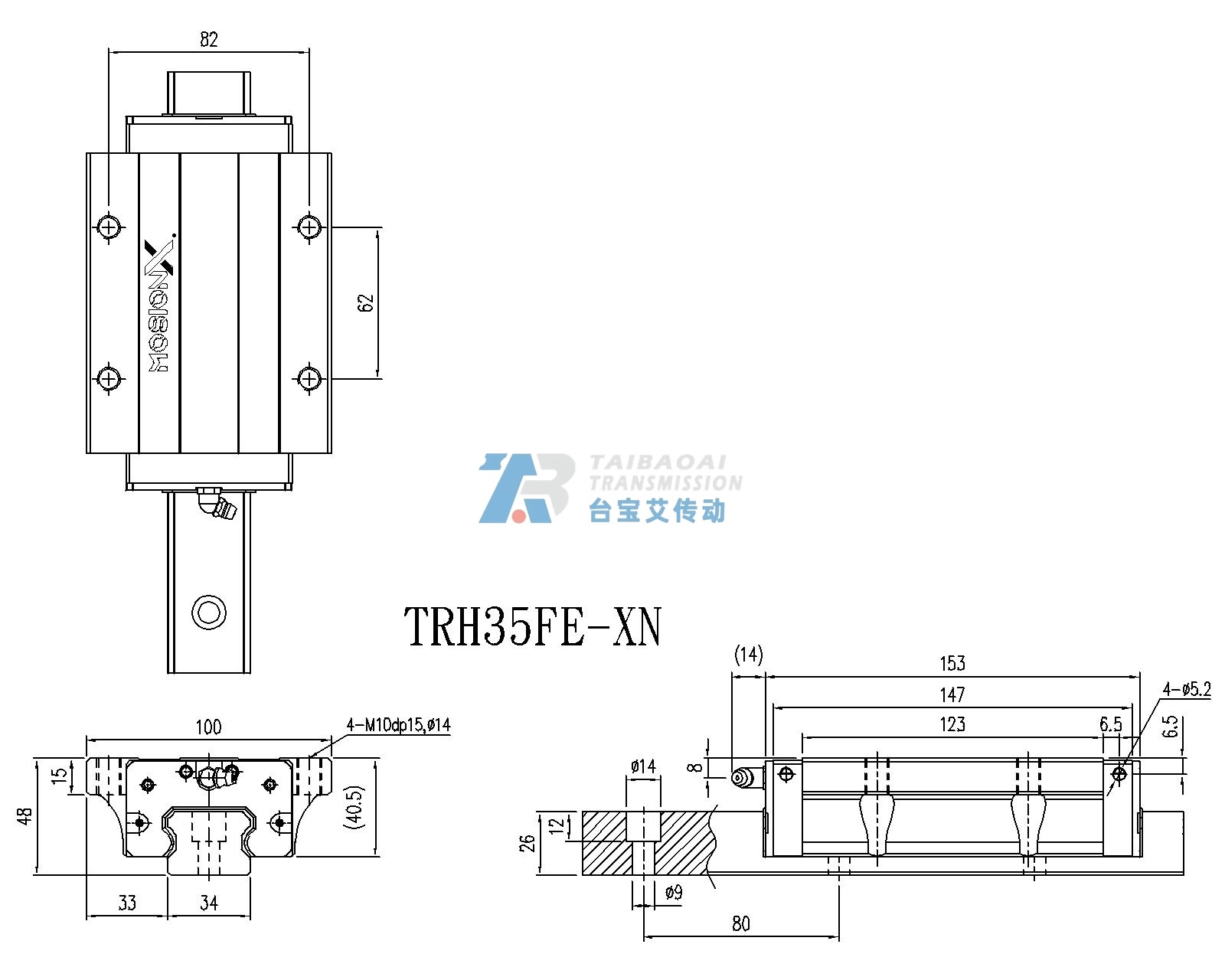 TRH35FE-XN 工程尺寸图