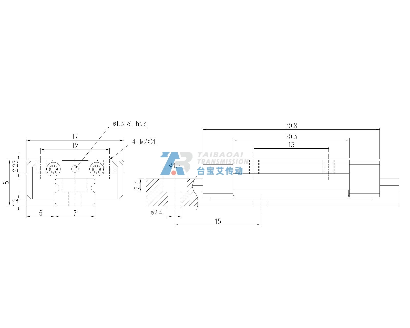 TM07NL 工程尺寸图