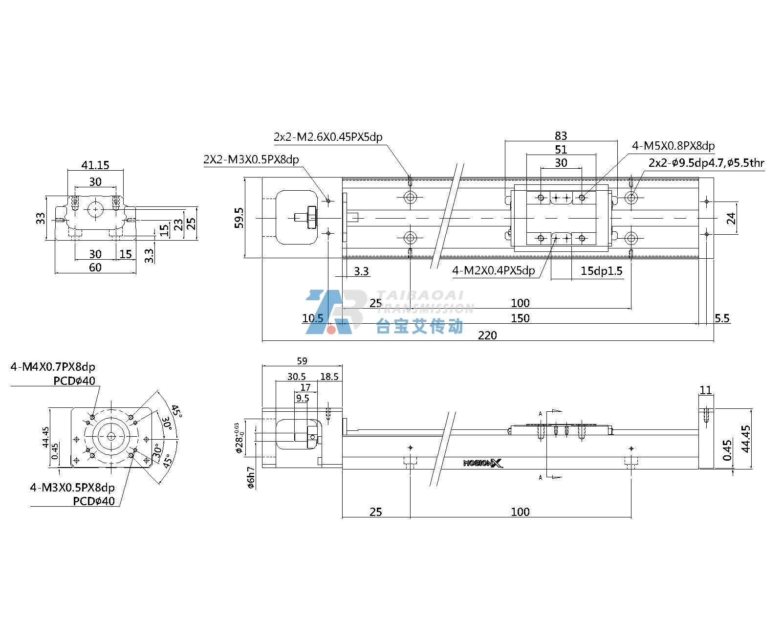 KP33N-150 工程尺寸图