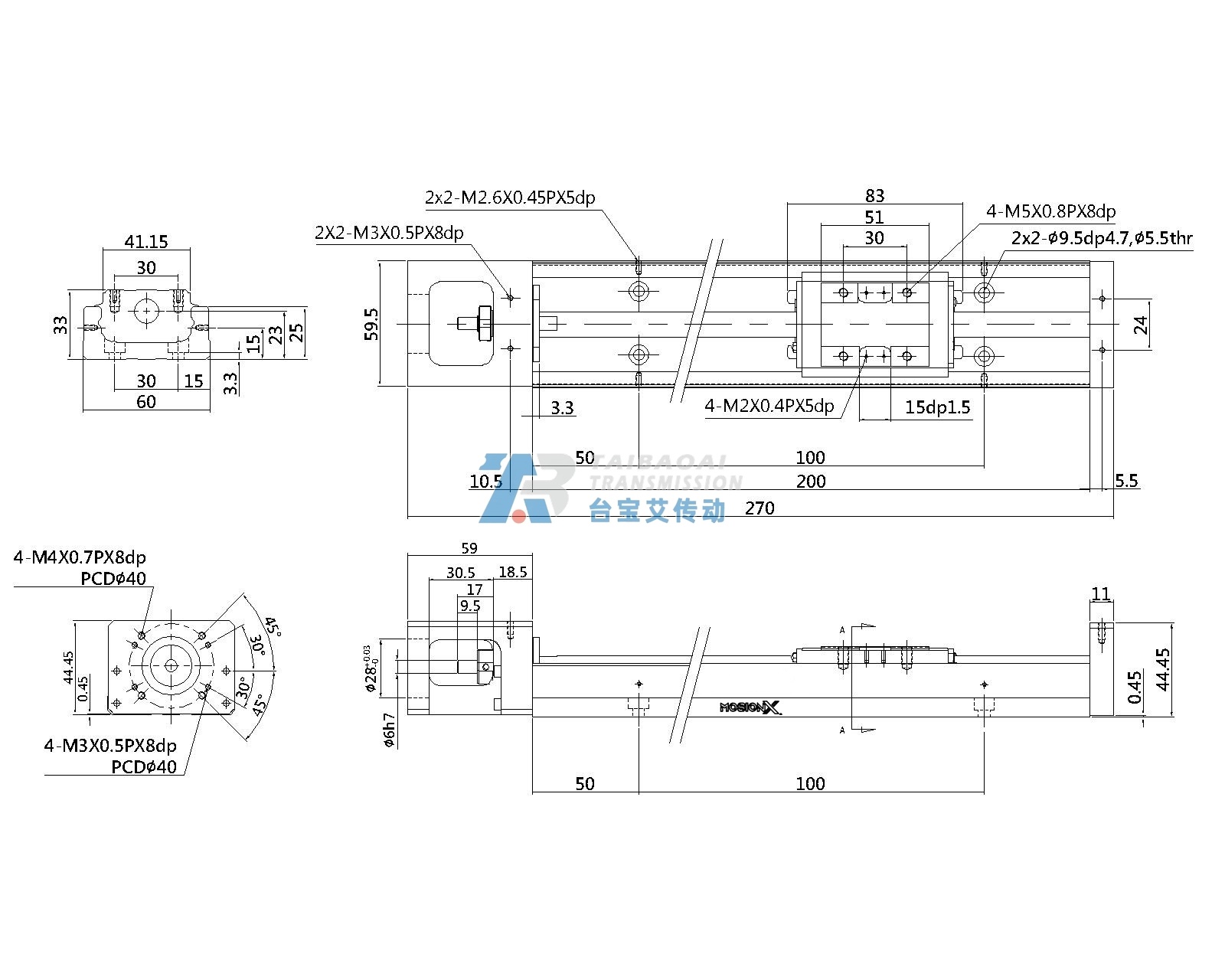 KP33N-200 工程尺寸图