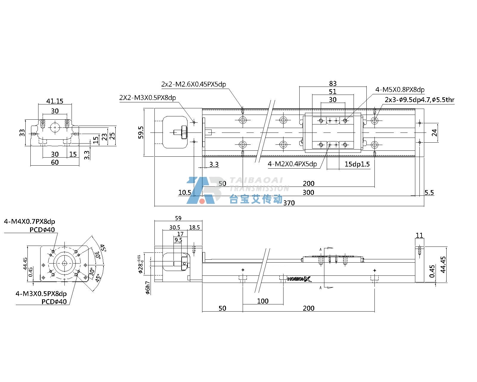 KP33N-300 工程尺寸图