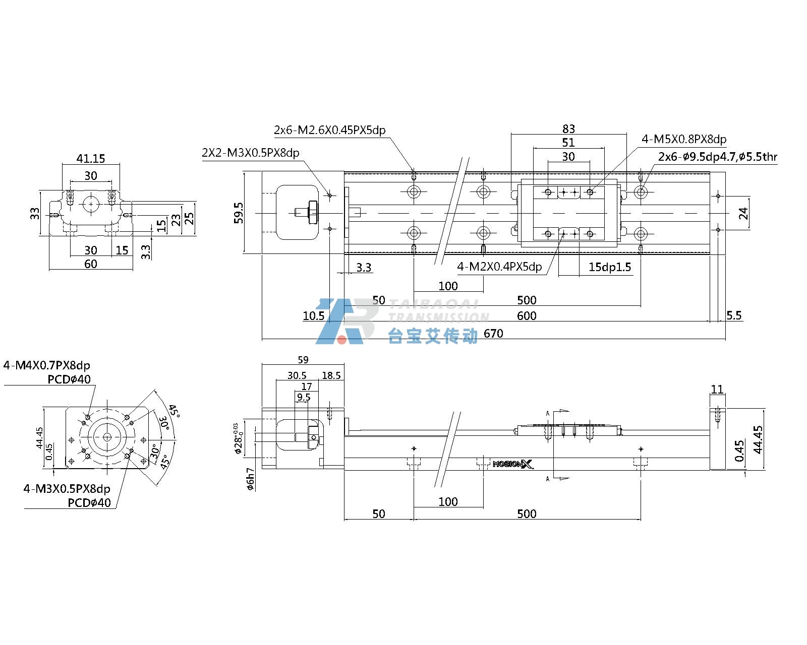KP33N-600 工程尺寸图
