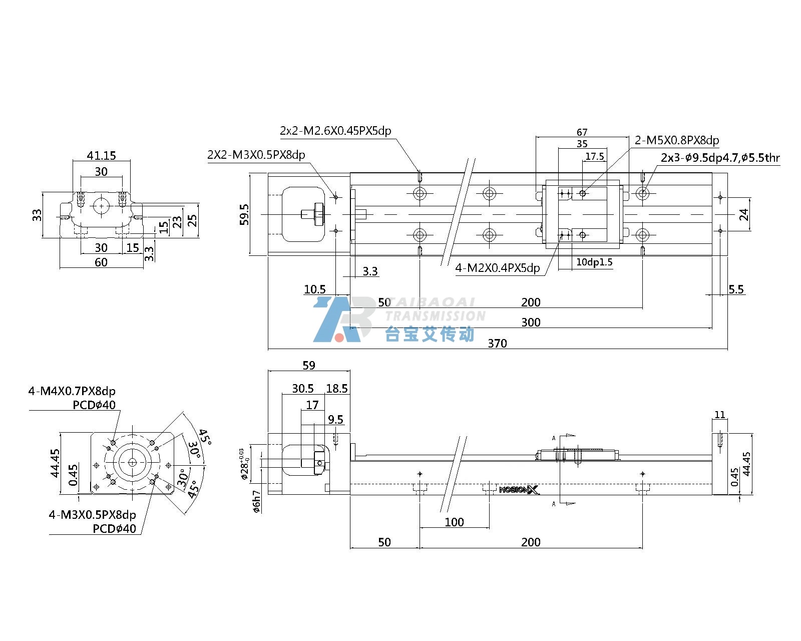 KP33S-300 工程尺寸图