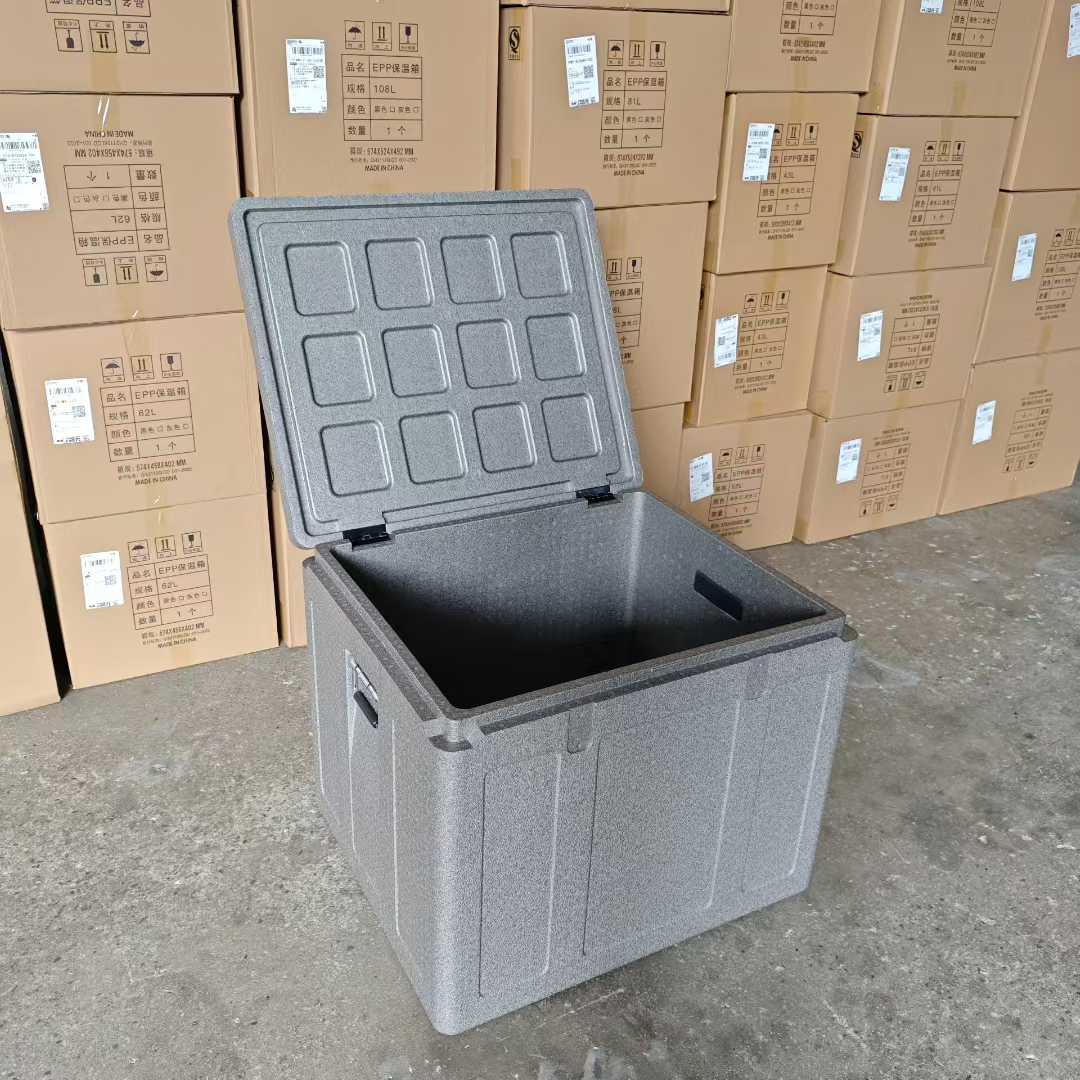 摆摊周转怕箱体开裂？富卢EPP一体成型保温箱，给食材稳稳守护