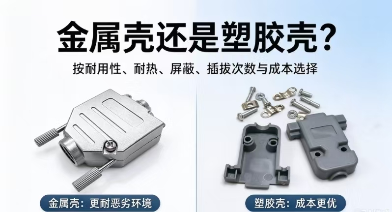 D-Sub连接器的外壳要怎样选择