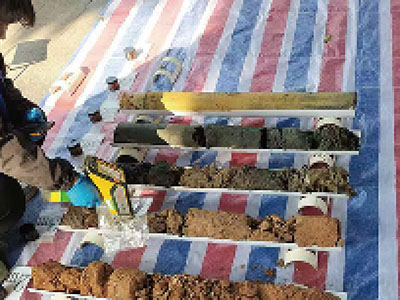 現(xiàn)場(chǎng)取土照片