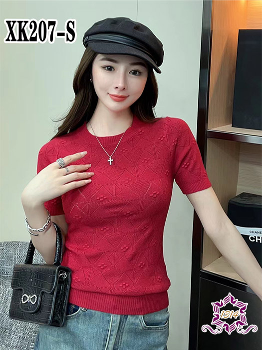 格子针织衫XK207-L