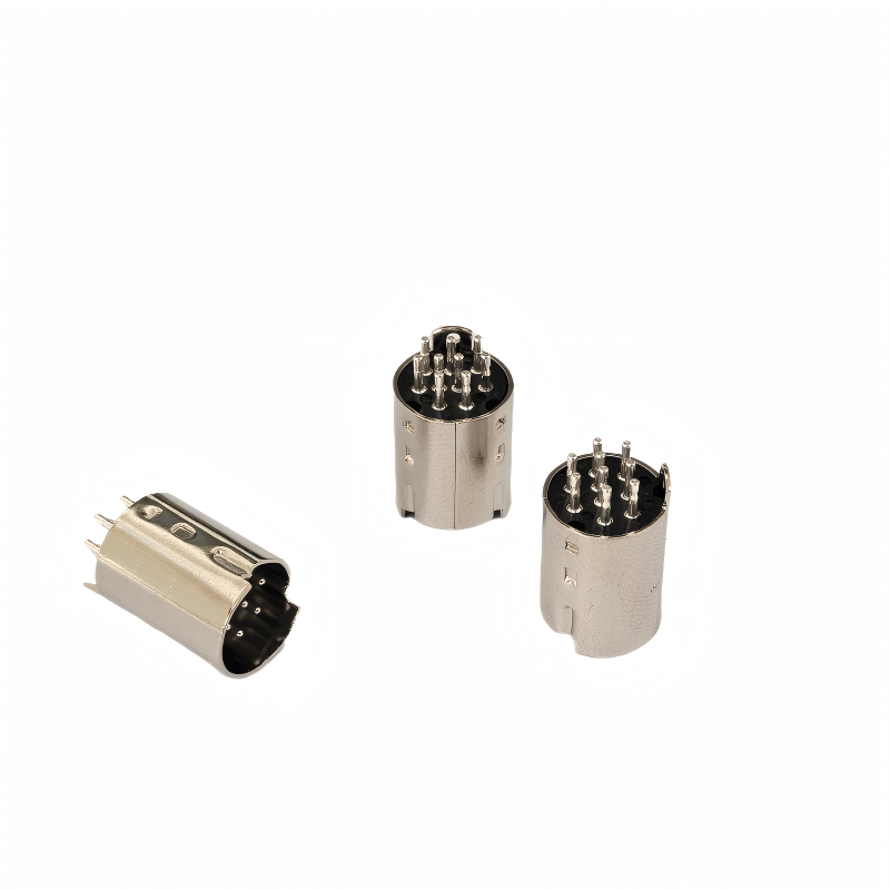 MINI DIN 9P车针公头（银）